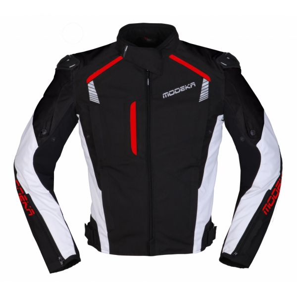  Modeka Textile Moto Jacket  Lineos Black/White/Red