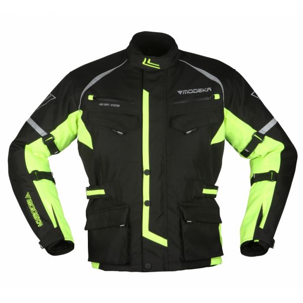  Modeka Textile Moto Jacket Tarex Black/Neon