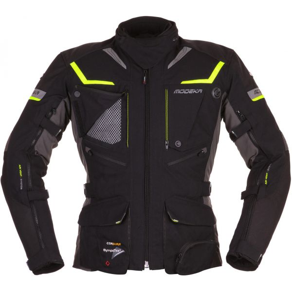  Modeka Panamericana Textile Waterproof Black/Yellow Jacket