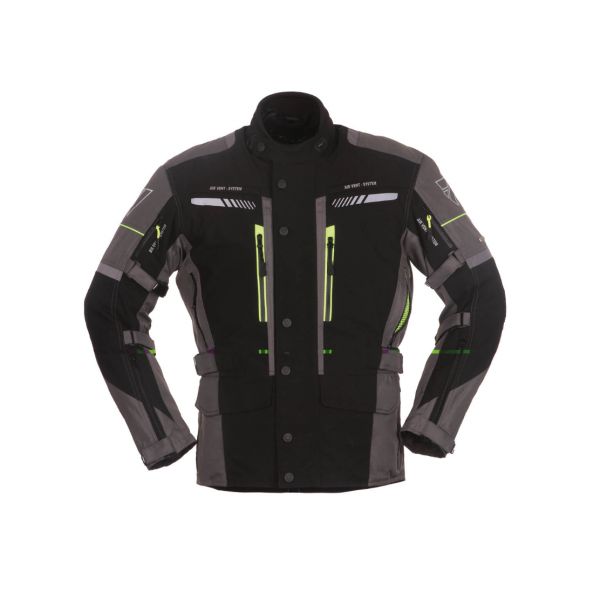 Textile jackets Modeka Winslow Black/Gray Textile Waterproof Jacket
