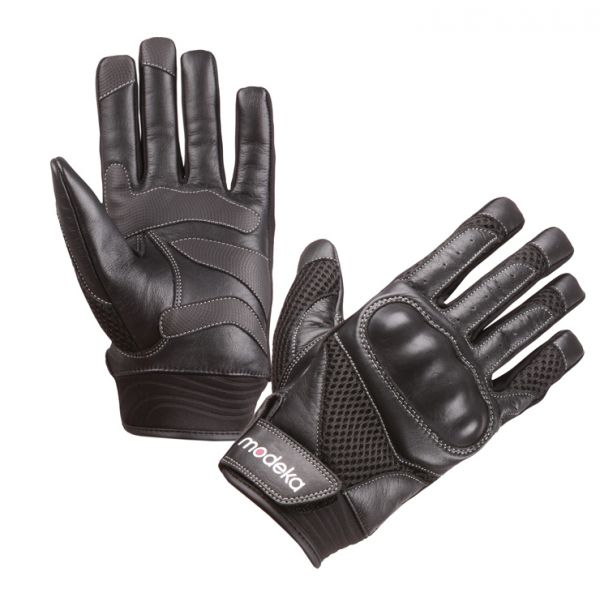  Modeka Textile Airing Black Gloves