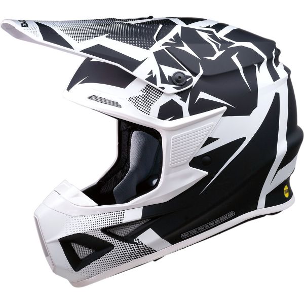  Moose Racing FI AGROID MIPS - White/Black Helmet