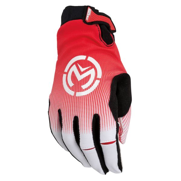 Gloves MX-Enduro Moose Racing Moto Enduro/MX Gloves White/Red 24