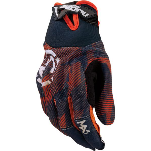 Gloves MX-Enduro Moose Racing MX Moto Gloves MX1 Grey/Orange