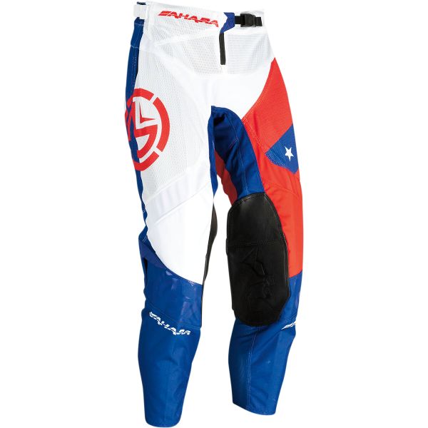 Pantaloni MX-Enduro Moose Racing Pantaloni Enduro Sahara Rosu/Alb/Albastru