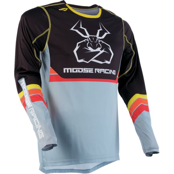  Moose Racing Tricou Moto Enduro/MX Agroid Black/Gray 24