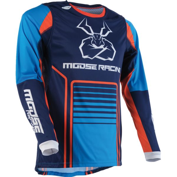  Moose Racing Tricou Moto Enduro/MX Agroid Blue/Orange 24