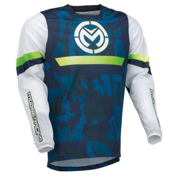 Tricouri ATV Moose Racing Tricou Moto Enduro/MX Sahara Blue/White/Black 24