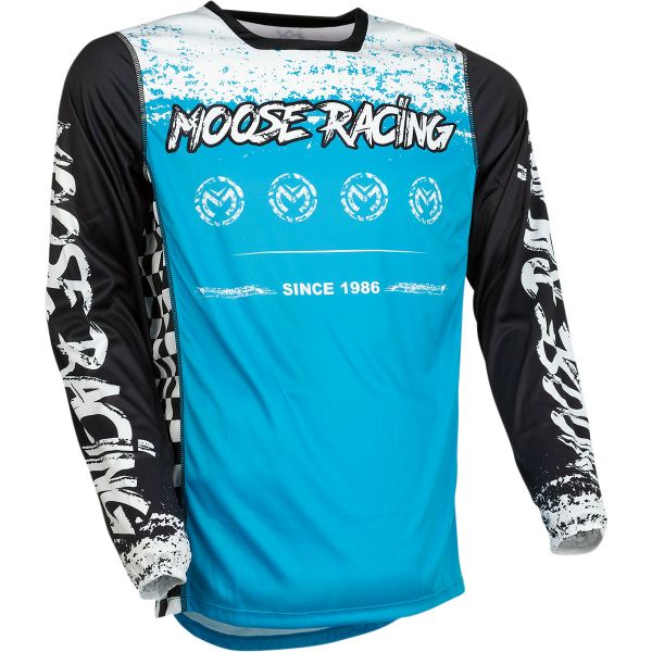 Jerseys MX-Enduro Moose Racing Moto MX Jersey M1 Blue/Black