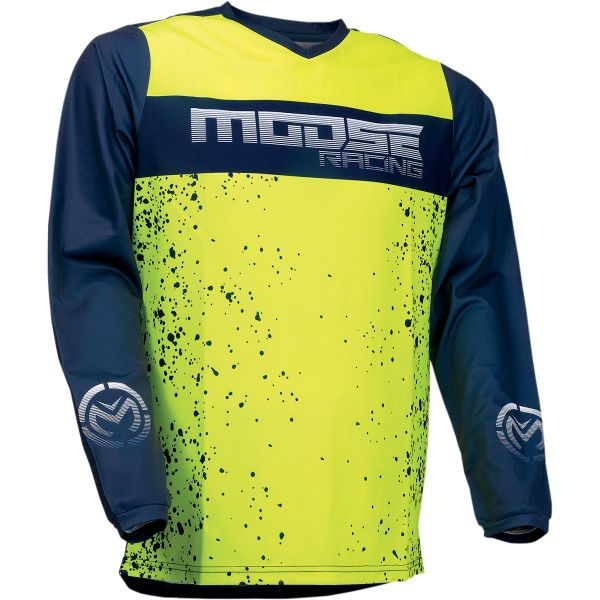 Jerseys MX-Enduro Moose Racing Moto MX Jersey Qualifier Hi-Vis/Navy