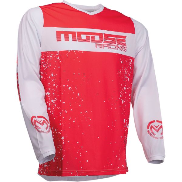  Moose Racing Tricou Enduro Qualifier Red/White