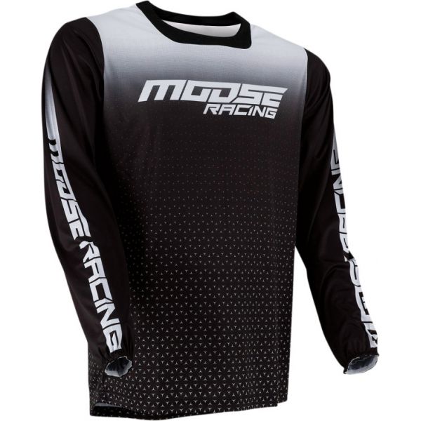 Tricouri MX-Enduro Moose Racing Tricou MX M1 Negru/Alb 2021