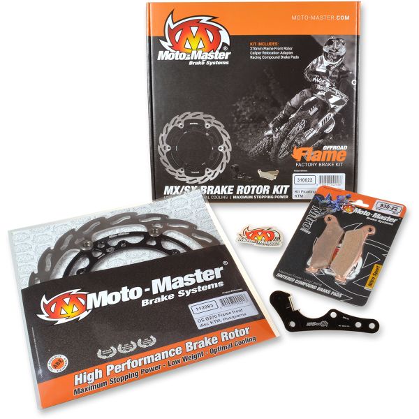 Brake Upgrade Kit Motomaster Brake Kit Flame Floating Disc 270 Mm, Brake Pads, Relocate Bracket - 310020