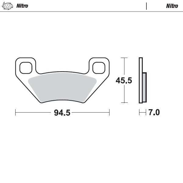 ATV/UTV brake pads Motomaster Nitro Atv Brake Pads 097221