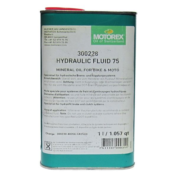 Clutch Oil Motorex Hydraulic Fluid 75 1L
