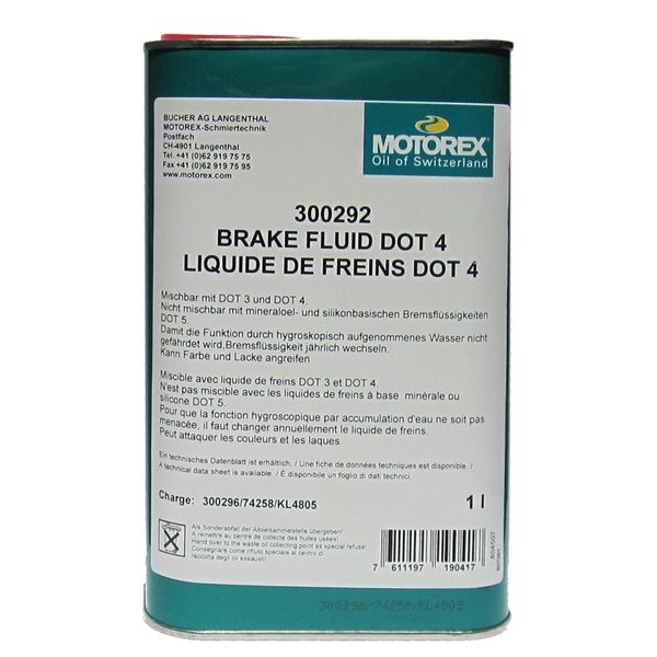 Brake fluid Motorex Brake Fluid Dot 4 1L
