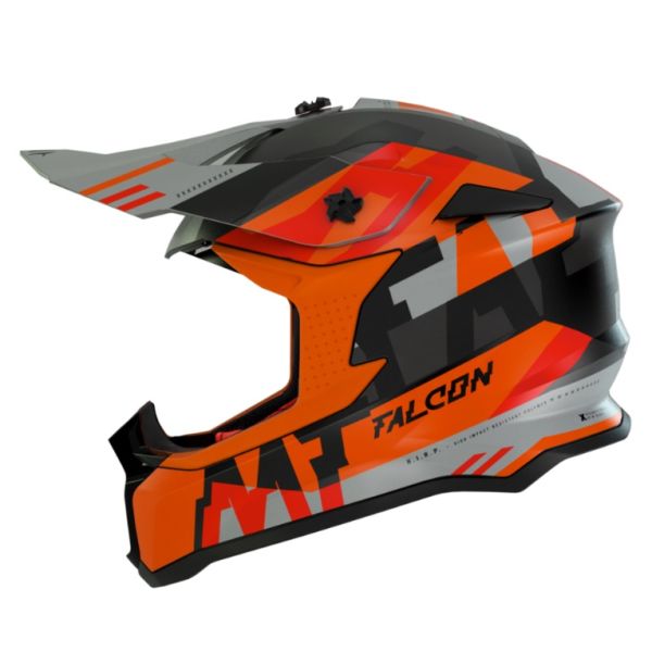  MT Helmets Casca Moto Enduro Falcon Arya A4 Portocaliu Mat