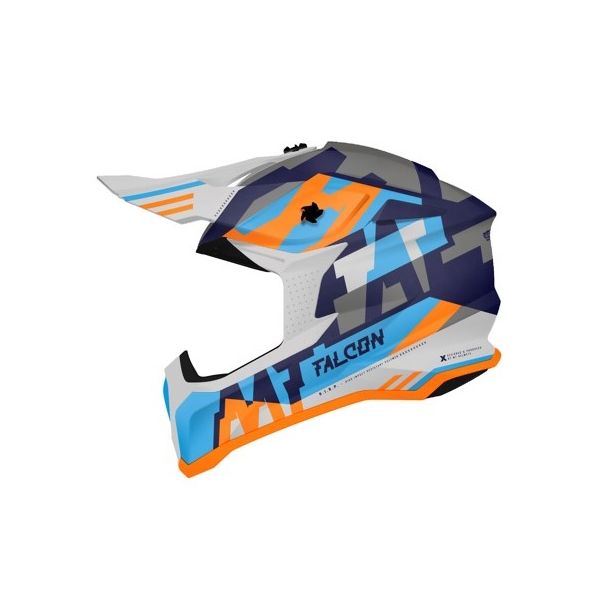 Helmets MX-Enduro MT Helmets Enduro Moto Helmet Falcon Arya A7 Albastru Lucios