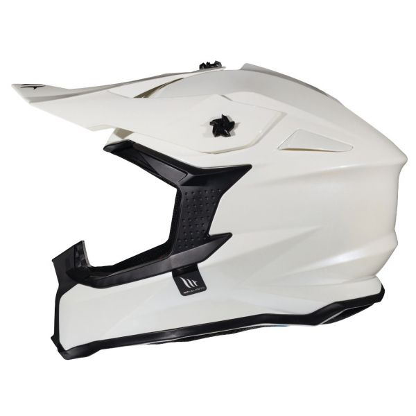  MT Helmets Casca Moto Enduro Falcon Solid A0 White