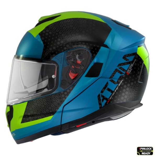  MT Helmets Casca Moto Flip-Up Atom SV Adventure A7 Blue Glossy 2023