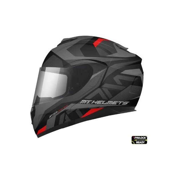 Flip up helmets MT Helmets Flip-Up Moto Helmeet Atom SV Skill A1 Black Matt