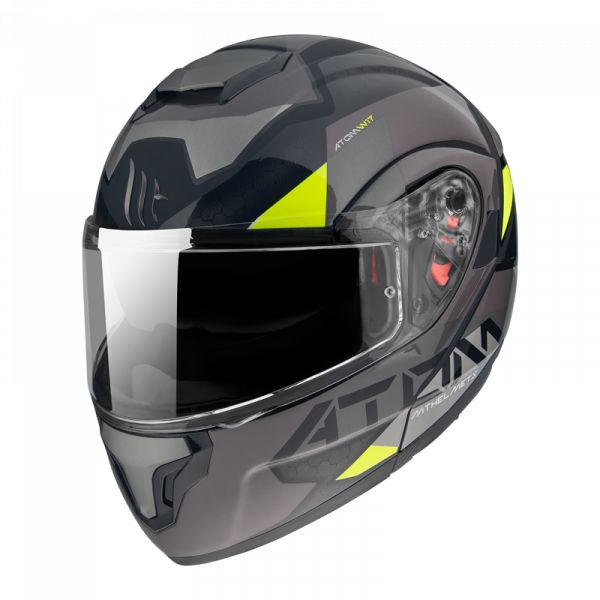  MT Helmets Casca Moto Flip-Up Atom SV W17 B2 Gloss/Matt Gray