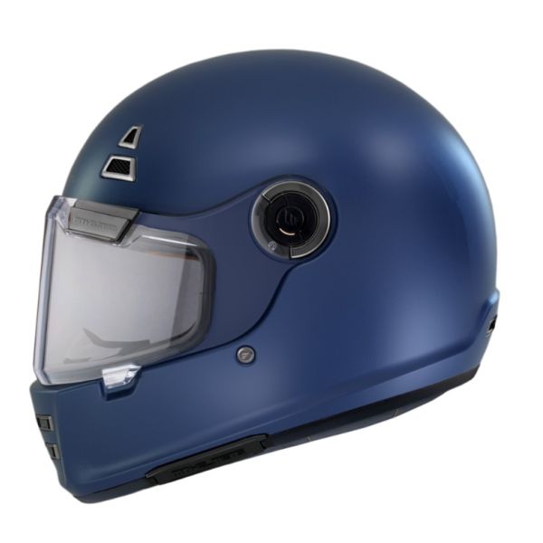  MT Helmets Casca Moto Flip-Up Jarama A7 Retro Cafe Racer Blue Matt 2023