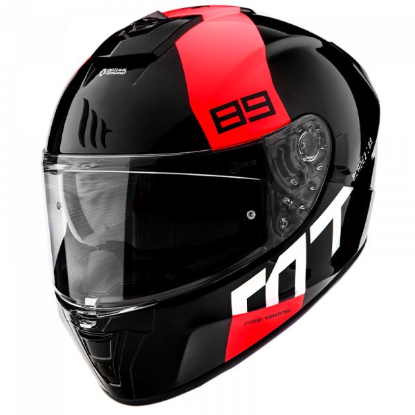 MT Helmets Casca Moto Full-Face Blade 2 SV 89 B5 Gloss Pearl Fluor Red