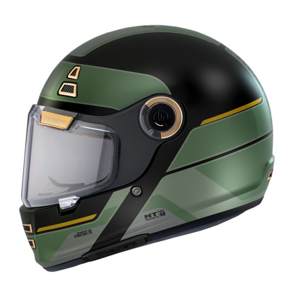  MT Helmets Casca Moto Full-Face Jarama 68Th C1 Negru Lucios