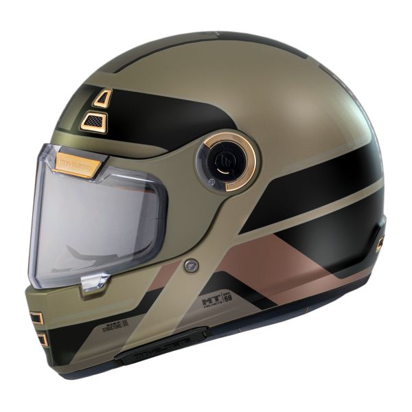  MT Helmets Casca Moto Full-Face Jarama 68Th C9 Auriu Mat