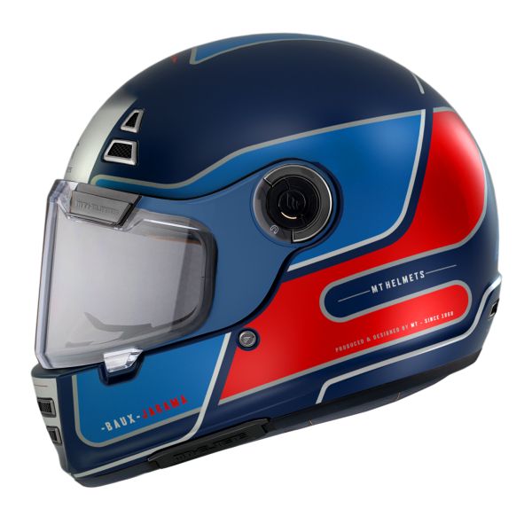  MT Helmets Casca Moto Full-Face Jarama Baux D7 Albastru Mat