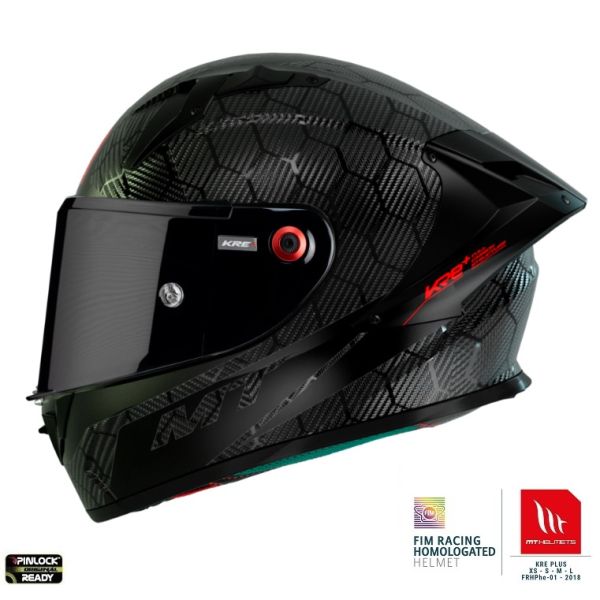  MT Helmets Casca Moto Full-Face KRE+ Carbon A11 Black Glossy 2023 
