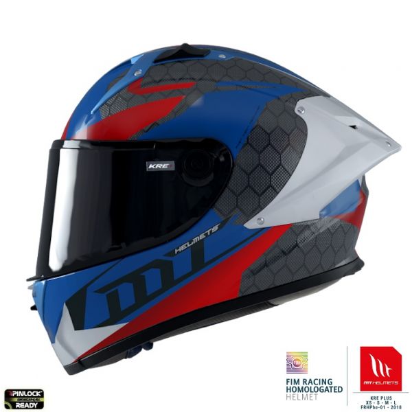  MT Helmets Casca Moto Full-Face KRE+ Carbon Projectile D7 Blue/Black