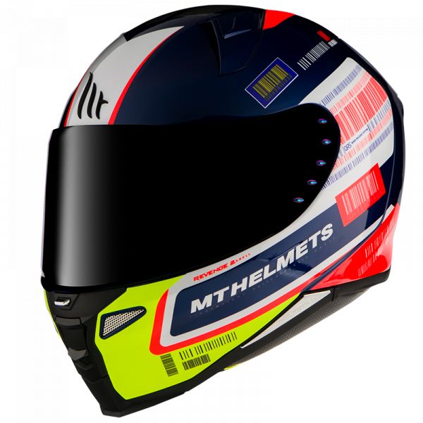  MT Helmets Casca Moto Full-Face Revenge RS A0 Gloss Pearl Blue