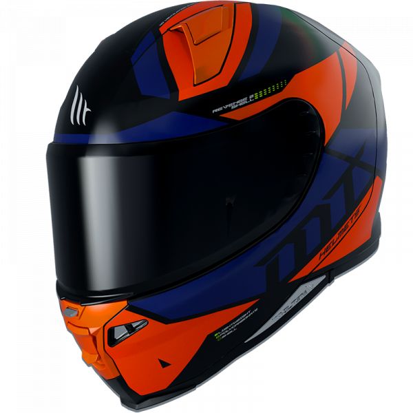  MT Helmets Casca Moto Full-Face Revenge Scalpel A4 Gloss Fluor Orange