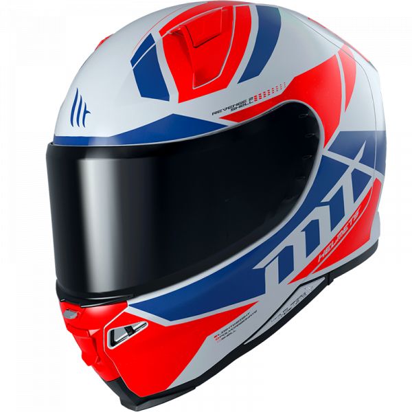  MT Helmets Casca Moto Full-Face Revenge Scalpel B5 Gloss Pearl Fluor Red