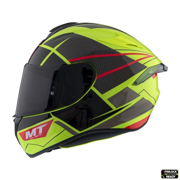  MT Helmets Casca Moto Full-Face Targo Pro Podium D1 Black/Yellow Fluo