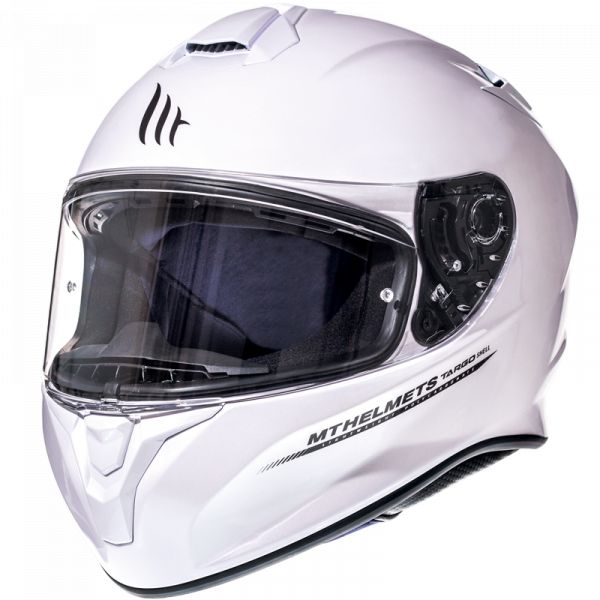  MT Helmets Casca Moto Full-Face Targo Solid A0 Gloss Pearl White