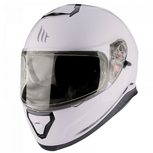 Full face helmets MT Helmets Full-Face Thunder 3 SV Solid A0 Gloss Pearl White Helmet 2021
