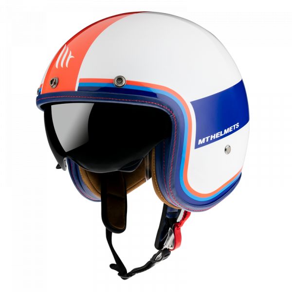 Casti Moto Jet (Open Face) MT Helmets Casca Moto Jet Le Mans 2 SV Tant D15 Gloss Pearl Red