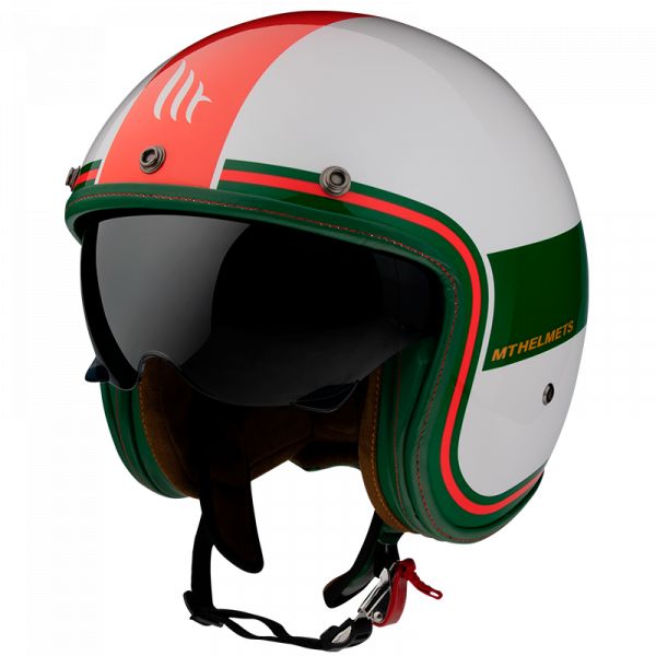 Jet helmets MT Helmets Jet Moto Helmet Le Mans 2 SV Tant D5 Gloss Pearl Red