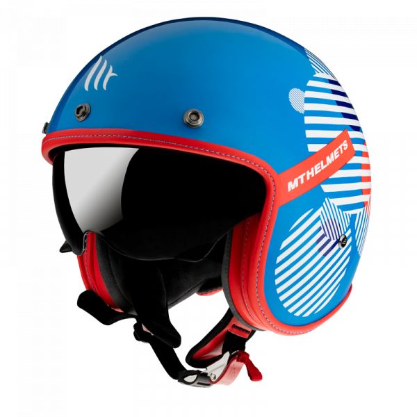  MT Helmets Casca Moto Jet Le Mans 2 Zero F7 Gloss Blue