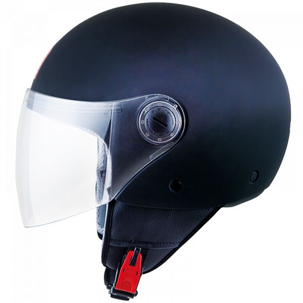 Jet helmets MT Helmets Jet Moto Helmet Street Solid A1 Gloss Black
