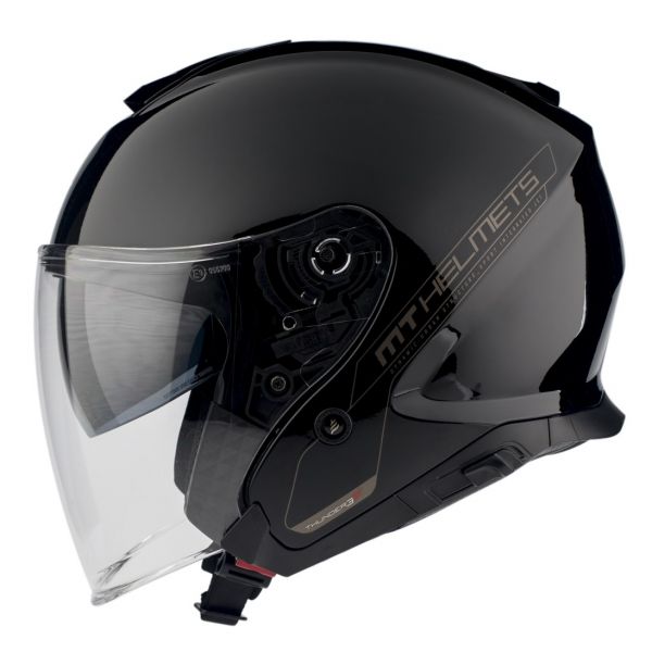 Jet helmets MT Helmets Jet Moto Helmet Thunder III SV A1 Black