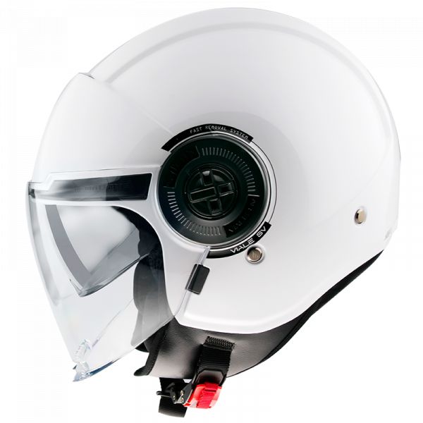  MT Helmets Casca Moto Jet Viale SV Solid A0 Gloss Pearl White
