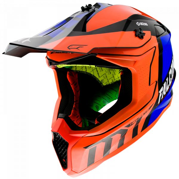  MT Helmets MX Moto Helmet Warrior C4 Gloss Pearl Orange