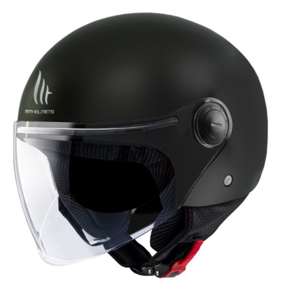  MT Helmets Casca Moto Open Face/Jet Street A1 Black Matt 23