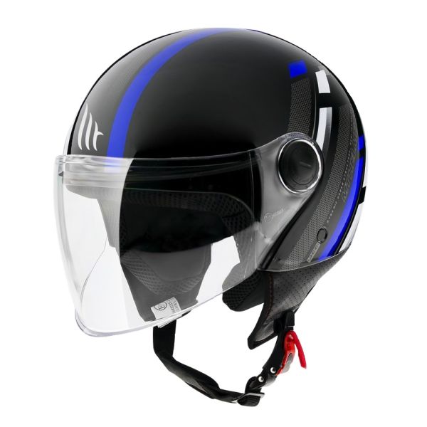 Jet helmets MT Helmets Open-Face Moto Helmet Street Scope D7 Glossy Blue 24