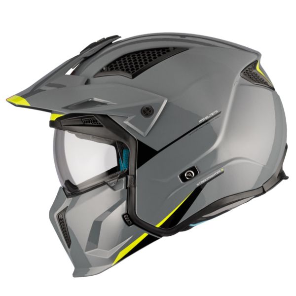 Casti Moto Jet (Open Face) MT Helmets Casca Moto Open-Face/Jet  Streetfighter SV S A22 Glossy Gray 23