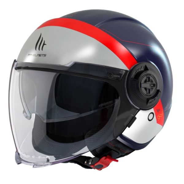  MT Helmets Casca Moto Open Face/Jet Viale SV 68 Unit D7 Blue Matt 2023